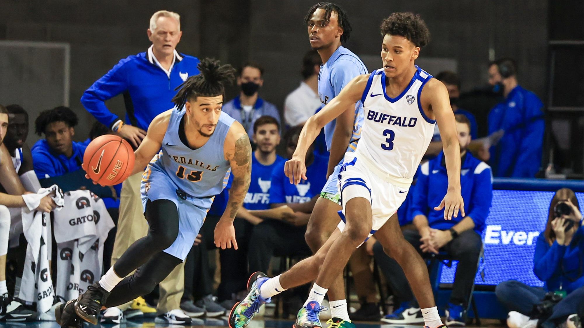 Buffalo takes on Medaille in pre-season tilt.